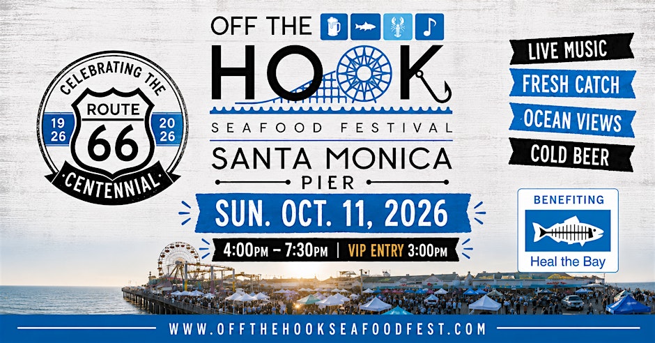 Folder de OFF THE HOOK Santa Monica Seafood Festival