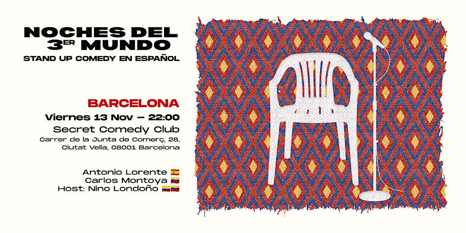 Folder de Noches del 3er Mundo - Stand-up Comedy en Barcelona