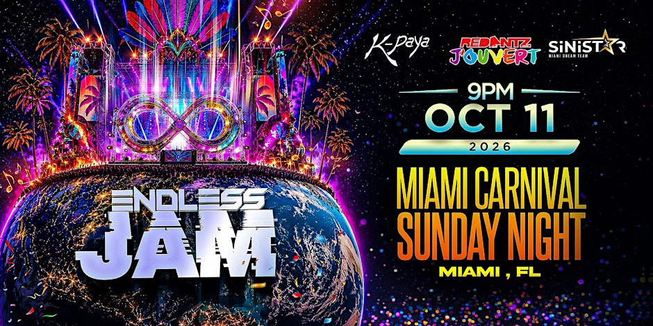 Folder de ENDLESS JAM - Miami Carnival Sunday