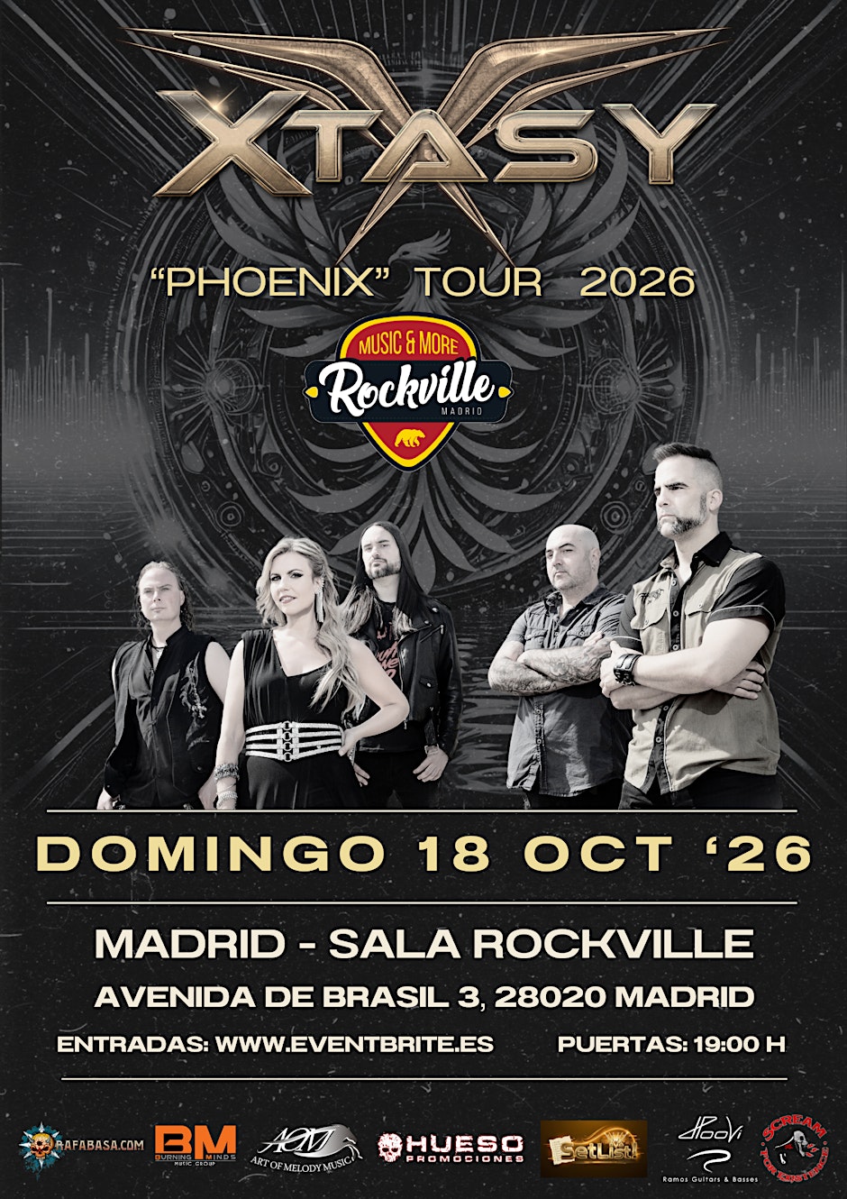 Folder de XTASY - MADRID - SALA ROCKVILLE